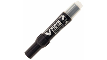 Marcador Perman Pilot Super Color Preto Chanfrado Recarreg