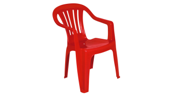 Cadeira Plast Poltrona Mor Vermelha