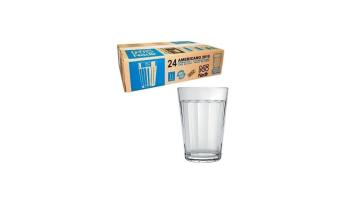 Copo Vidro Americano Simples 190ml Cx C/24 Unid Nadir