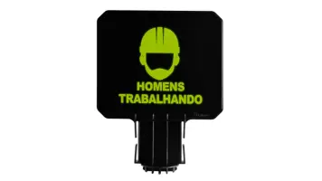 Sinalizador Placa Para Cone Homens Trabalhando Bralimpia - Plco2003