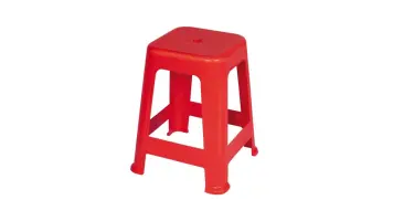 Banqueta Plast Mor Vermelha