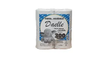 Papel Higienico Rolao 300mt Branco Daelle Fd/8 Rolos 10cm