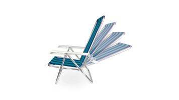 Cadeira Praia Mor Reclinável Alum 4 Posições - 2103