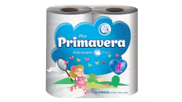 Papel Higienico Fl Simples 30mt Primavera Fardo 4x16 = 64 Rolos