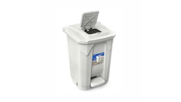 Lixeira 120l Click Arquiplast C/pedal C/ Roda Branca -25753