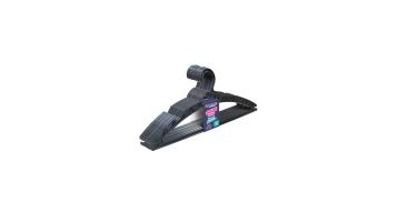 Cabide Plast Conj C/10 Arqplast Super Rest Preto 25739pm