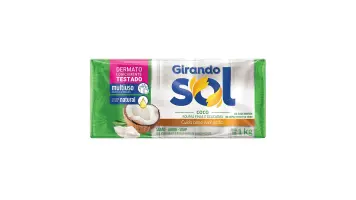Sabao Em Barra Girando Sol Coco 1kg (pct C/5 Barras De 200gr)