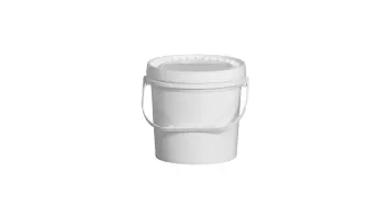 Balde C/ Tampa 3,6l Plasnew Gubi Branco -3004