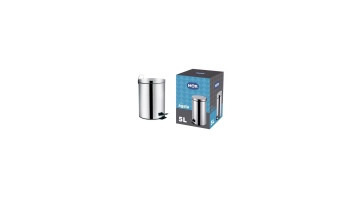 Lixeira Inox 05l C/pedal Agata  - Mor