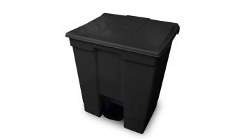 Lixeira 30l Pedal Preto Bralimpia - Cp30pr