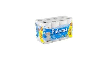 Papel Higienico Fl Simples 30mt Paloma Neutro Pct/16 Rolos