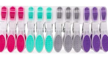 Prendedor Plast Emborrachado Esfrebom 12unid Bt3503