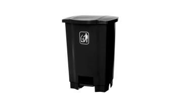 Lixeira 50l Pedal Nycol Preta