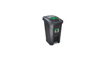 Lixeira 120l Click Arquiplast C/pedal C/roda Preta -25749