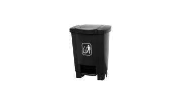 Lixeira 36l Pedal Nycol Preta
