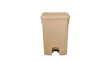 Lixeira 15l Pedal Bege Bralimpia - Cp15bg