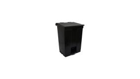 Lixeira 60l Pedal Preta Bralimpia - Cp60pt